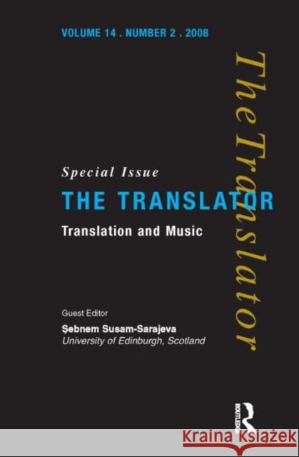 Translation and Music  9781905763108 The 