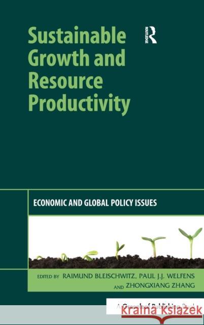 Sustainable Growth and Resource Productivity: Economic and Global Policy Issues Bleischwitz, Raimund 9781906093280