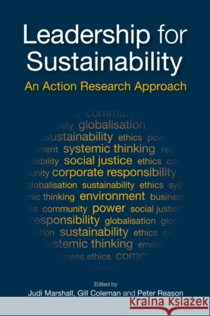 Leadership for Sustainability : An Action Research Approach  9781906093594 