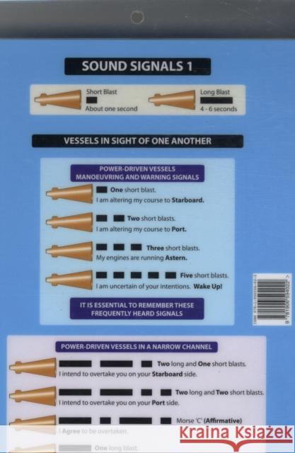 Sound Signals: Encapsulated Card with Fog and Manoeuvring Signals Robert Dearn 9781906594022 ANCHORLIGHT