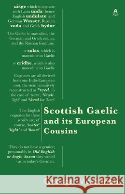 Scottish Gaelic and its European Cousins George McLennan 9781907165443 New Argyll Publishing