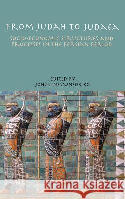 From Judah to Judaea: Socio-Economic Structures and Processes in the Persian Period Ro, Johannes Unsok 9781907534553 Sheffield Phoenix Press Ltd