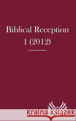 Biblical Reception 1 Exum, J. Cheryl 9781907534706
