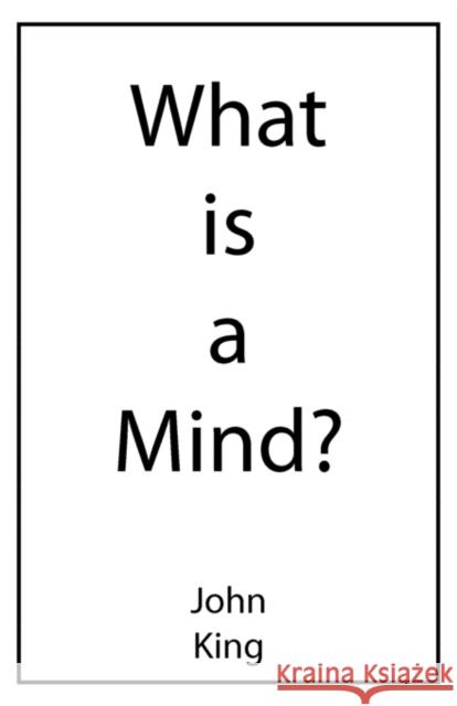 What is a Mind? John King 9781907962295 123 Books