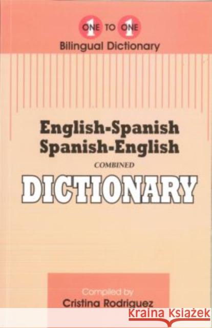 English-Spanish & Spanish-English One-to-One Dictionary C. Rodriguez 9781908357458 IBS Books