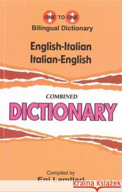 English-Italian & Italian-English One-to-One Dictionary  9781908357465 IBS Books