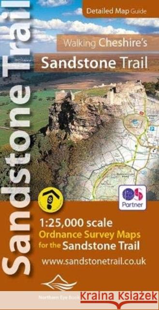 Walking Cheshire's Sandstone Trail - OS Map Book  9781908632968 Northern Eye Books