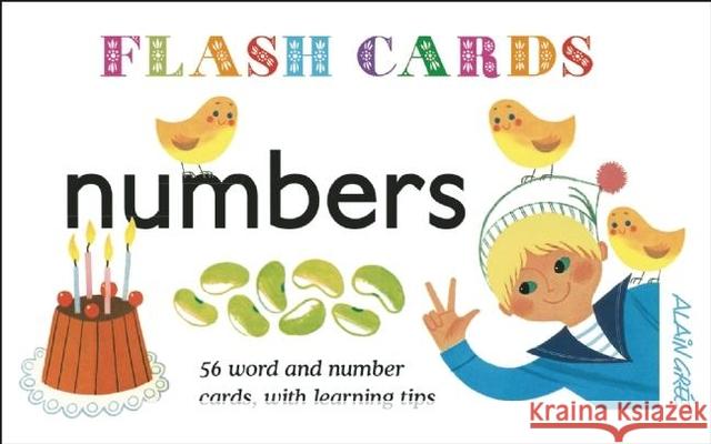 Numbers - Flash Cards: 56 Word and Number Cards, with Learning Tips Alain Gree 9781908985552 Button Books