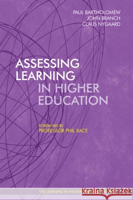 Assessing Learning in Higher Education Claus Nygaard 9781909818811