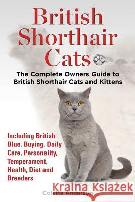 British Shorthair Cats, The Complete Owners Guide to British Shorthair Cats and Kittens Including British Blue, Buying, Daily Care, Personality, Tempe Anderson, Colette 9781909820371 Ekl Publications