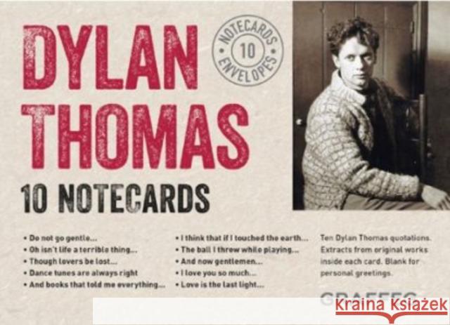 Dylan Thomas Notecards  9781909823587 Graffeg Limited