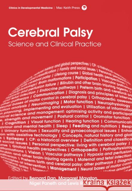 Cerebral Palsy: Science and Clinical Practice Dan, B 9781909962385 John Wiley & Sons