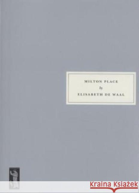 Milton Place Elisabeth De Waal, Victor De Waal, Peter Stansky 9781910263211 Persephone Books Ltd