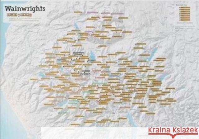 Wainwright Summits Collect and Scratch Print  9781910378205 Maps International Ltd