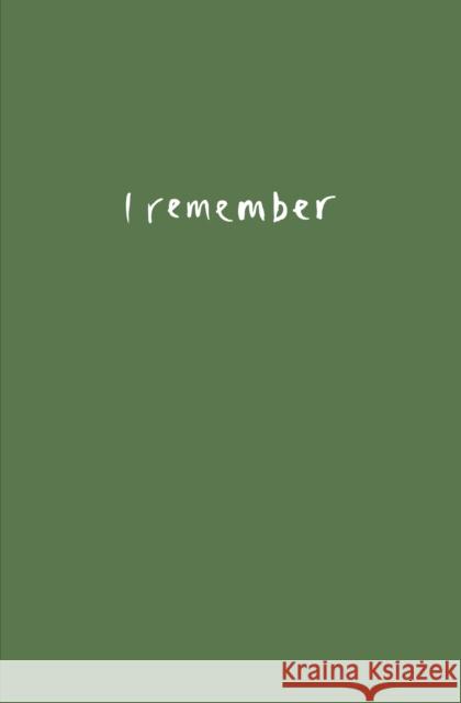 I Remember: Scotland's Covid Memorial Alec Finlay 9781910416242