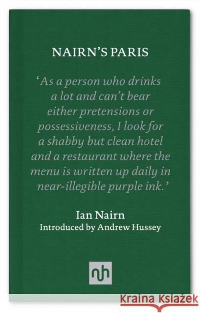 Nairn's Paris Nairn, Ian 9781910749494