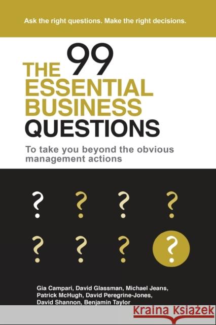 The 99 Essential Business Questions: To Take You Beyond the Obvious Management Actions Michael Jeans, Patrick McHugh, Benjamin Taylor 9781910819890 Filament Publishing Ltd