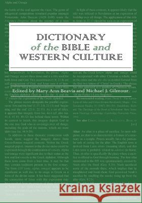 Dictionary of the Bible and Western Culture Mary Ann Beavis Michael J. Gilmour 9781910928332 Sheffield Phoenix Press Ltd