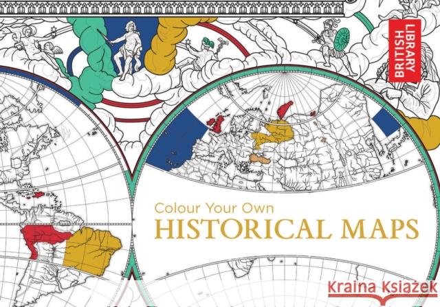 Colour Your Own Historical Maps British Library 9781911216018 Pavilion Books