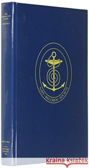 The Barrington Papers: Vol. II Bonner-Smith, D. 9781911423010 Navy Records Society