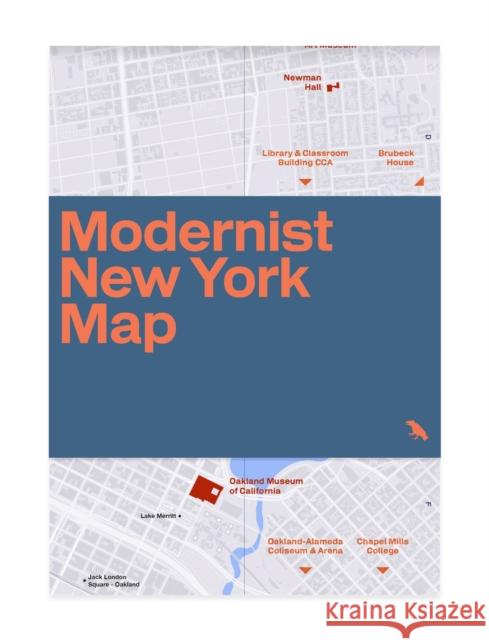 Modernist New York Map: Guide to 20th century architecture in New York City Allison C. Meier 9781912018246 Blue Crow Media
