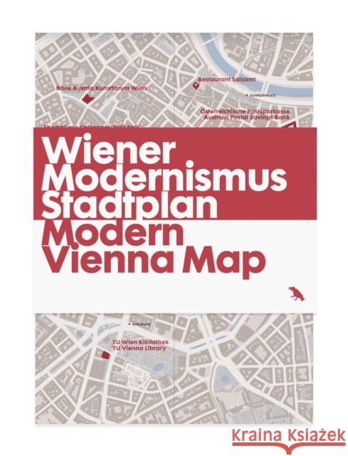 Modern Vienna Map: Wiener Modernismus Stadtplan Gili Merin 9781912018802 Blue Crow Media