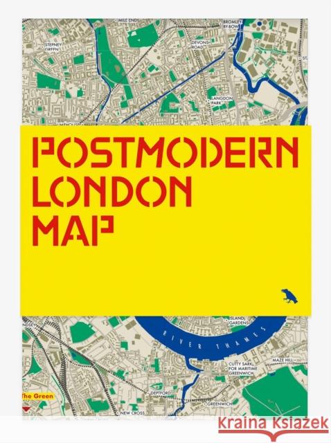 Postmodern London Map: Guide to postmodernist architecture in London Owen Hopkins 9781912018895 Blue Crow Media