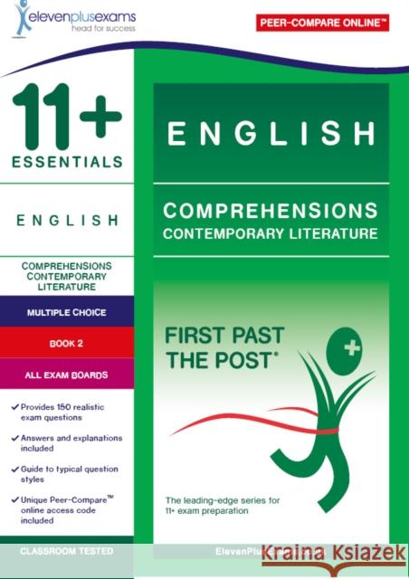 11+ English Comprehensions: Contemporary Literature Book 2  9781912364060 Eleven Plus Exams