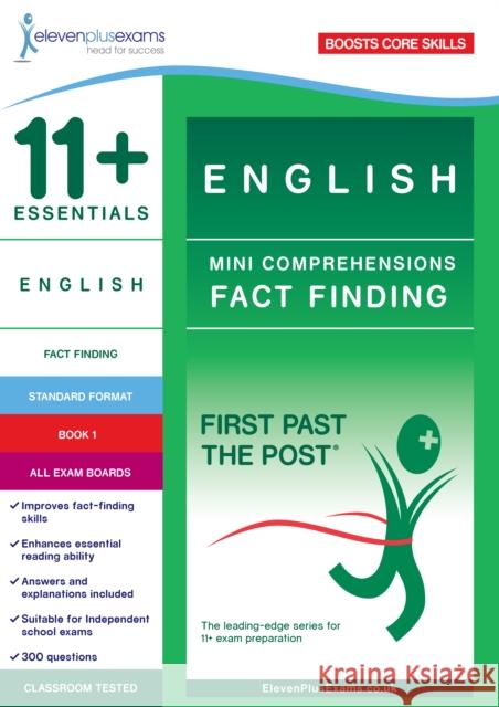 11+ Essentials English: Mini-Comprehensions Fact-Finding Book 2  9781912364121 Eleven Plus Exams