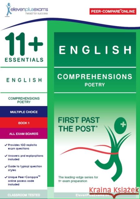 11+ Essentials English Comprehensions: Poetry Book 1  9781912364237 Eleven Plus Exams