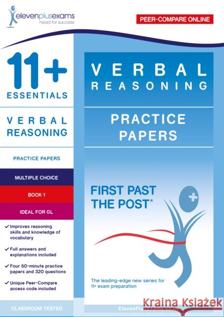 11+ Essentials Verbal Reasoning Practice Papers Book 1  9781912364763 Eleven Plus Exams