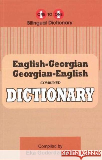 English-Georgian & Georgian-English One-to-One Dictionary (exam-suitable) E Goderdzishvili 9781912826223 IBS Books