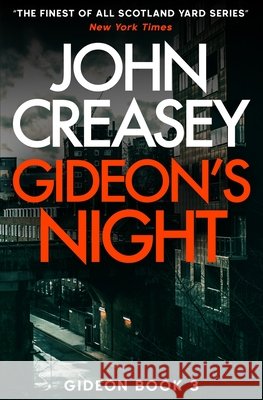 Gideon's Night John Creasey 9781913727581 Silvertail Books
