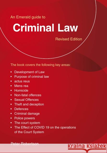 Criminal Law Peter Robertson 9781913776015