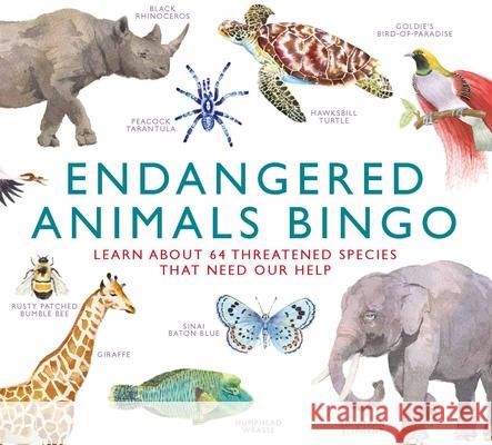 Endangered Animals Bingo: Learn about 64 Threatened Species That Need Our Help George, Marcel 9781913947439