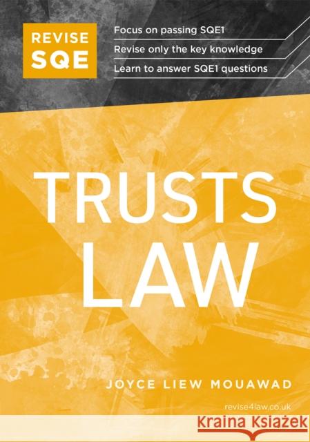 Revise SQE Trusts Law: SQE1 Revision Guide Joyce Liew Mouawad 9781914213861 Fink Publishing Ltd