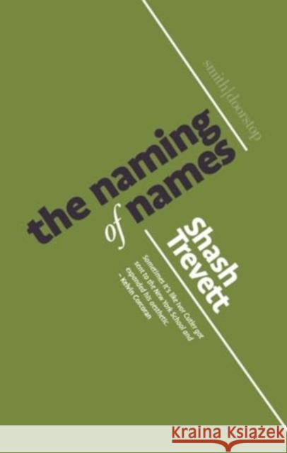 The Naming of Names Shash Trevett 9781914914805