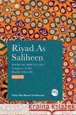 Riyad As Saliheen: Part 2 Yahya Bin Sharaf Al-Nawawi   9781915570383 Light Publishing