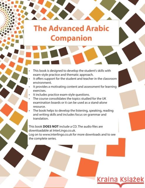 The Advanced Arabic Companion Chawki Nacef 9781916122918 Interlingo Languages