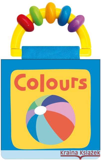 Happy Baby Colours: Rattle and Cloth Book Priddy Books 9781916745285 Priddy Books