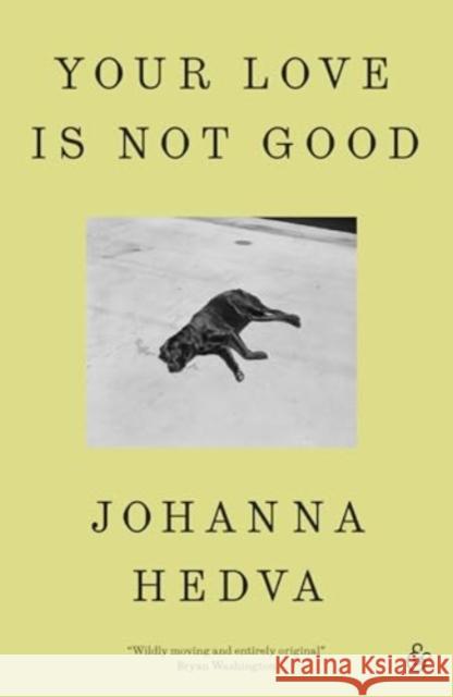 Your Love is Not Good Johanna Hedva 9781916751224 And Other Stories