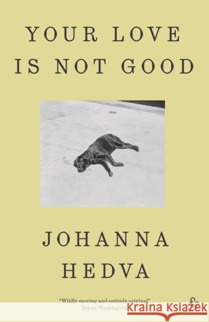 Your Love Is Not Good paperback Johanna Hedva 9781916751224 And Other Stories