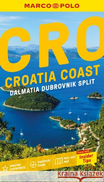 Croatia Coast Marco Polo Pocket Travel Guide - with pull out map: Dalmatia, Dubrovnik and Split Marco Polo 9781917131247 Heartwood Publishing