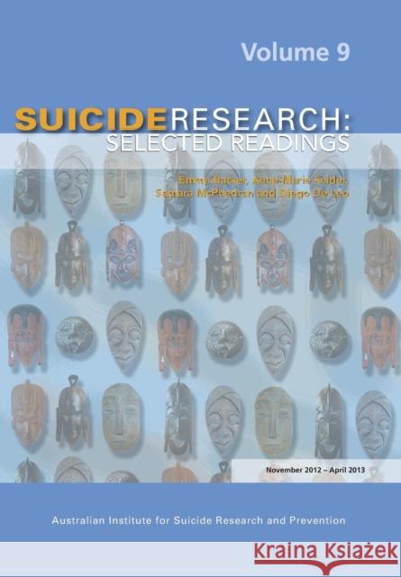 Suicide Research Emma Barker 9781922117182 Academic Press