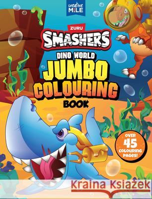Smashers Dino World Jumbo Colouring Book Creative Mile 9781923286771 Five Mile Us