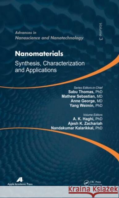 Nanomaterials: Synthesis, Characterization, and Applications Haghi, A. K. 9781926895192 Apple Academic Press