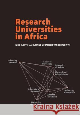 Research Universities in Africa Nico Cloete Ian Bunting Francois Va 9781928331872 African Minds