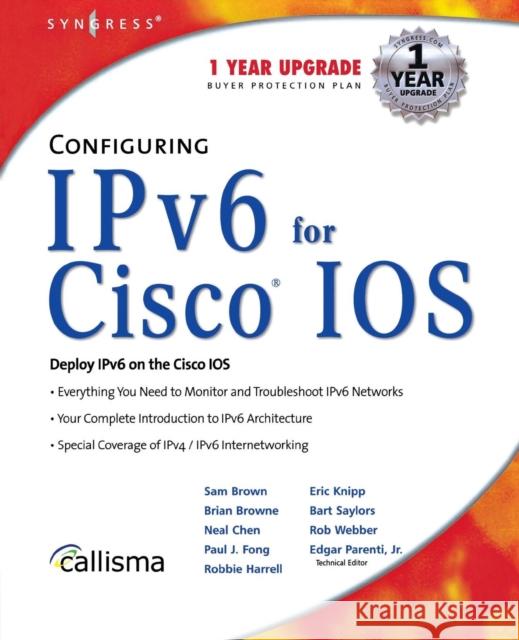 Configuring Ipv6 for Cisco IOS Syngress 9781928994848 Syngress Publishing