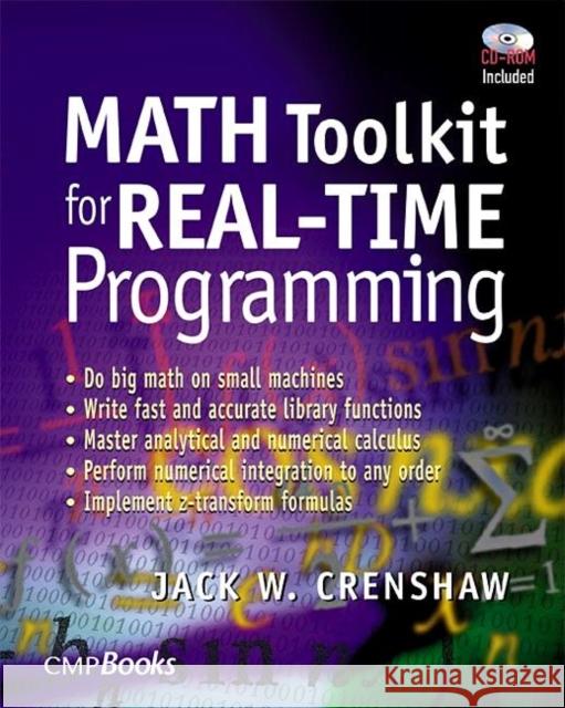 math toolkit for real-time programming  Crenshaw, Jack 9781929629091 CMP Books