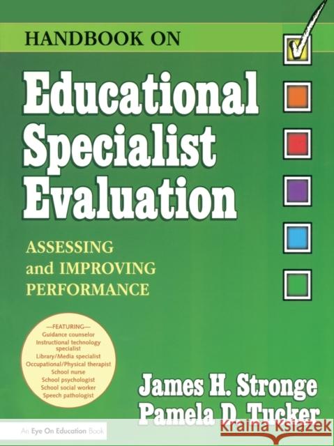 handbook on educational specialist evaluation: assessing and improving performance  Stronge, James 9781930556614